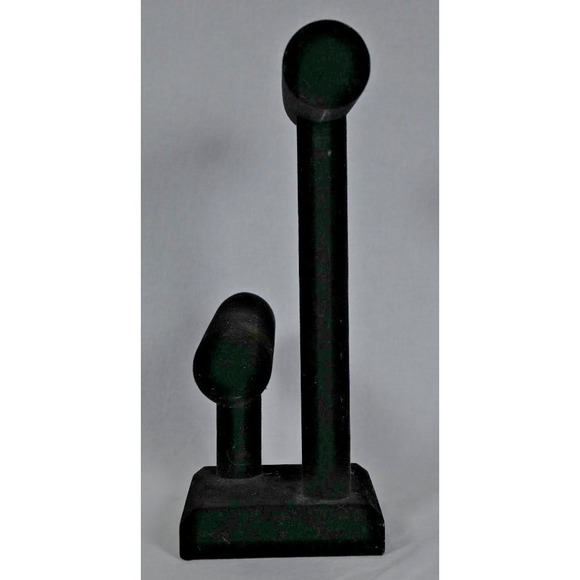 2 Tier Velvet T-Bar Jewelry Stand Display Jewelry Organizer Bracelet Holder - Picture 3 of 6